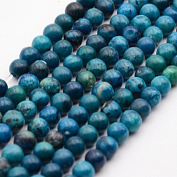 Variscite Natural Variscite Bead Strands, Round, 4mm, Hole: 1mm, about 98pcs/strand, 15.7 inch