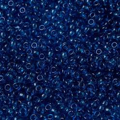 (RR149) Transparent Capri Blue MIYUKI Round Rocailles Beads, Japanese Seed Beads, 8/0, (RR149) Transparent Capri Blue, 8/0, 3mm, Hole: 1mm, about 19000~20500pcs/pound