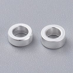 Silver 304 Stainless Steel Spacer Beads, Ring, Silver, 5x2mm, Hole: 2.5mm