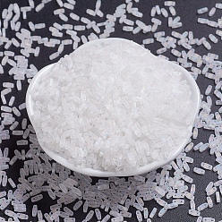 (QTL131FR) Matte Crystal AB Миюки четверть бусины тила, японский бисер, 2-луночное, (qtl 131 fr) матовый кристалл ab, 5x1.2x1.9 мм, отверстие : 0.8 мм, Около 480 шт / 10 г