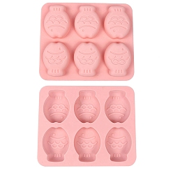 Pink 6 Cavity Fish Cake Mold DIY Food Grade Silicone Mold, for DIY Cake Chocolate Bakeware, Pink, 165x140mm