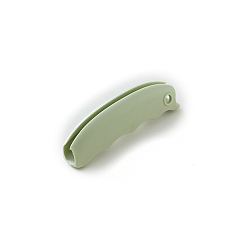 Dark Sea Green Silicone Bag Handle, Soft Holder Carrier with Keyhole for Grocery Bags, Dark Sea Green, 90x20mm