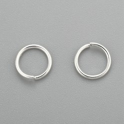 Silver 304 Stainless Steel Jump Rings, Open Jump Rings, Silver, 21 Gauge, 6x0.7mm, Inner Diameter: 4.5mm