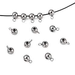 Нержавеющая Сталь Цвет Устойчивы к потускнению 304 дужки из нержавеющей стали, петля под залог, Rondelle поруки бусы, цвет нержавеющей стали, 9x5x6 мм, отверстие : 2 мм