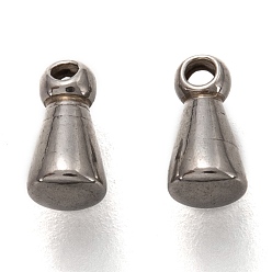 Stainless Steel Color 304 Stainless Steel Chain Extender Drop, Teardrop, Stainless Steel Color, 6x3x3mm, Hole: 0.8mm