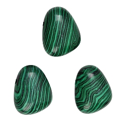 Малахит Синтетического малахита подвески, грушевые обереги, 23~23.5x28.5~29x12~13 мм, отверстие : 2.5 мм