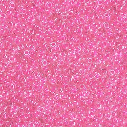 Камелия Fgb 6/0 круглый стеклянный бисер класса А, прозрачные цвета внутри, блеск покрытием, камелия, 6/0, 4x3 мм, отверстие : 1 мм, Около 4500 шт / фунт