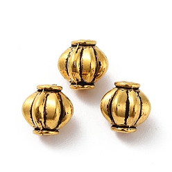Antique Golden Tibetan Style Alloy Beads, Cadmium Free & Lead Free, Lantern, Antique Golden, 8x8x7.5mm, Hole: 1.5mm