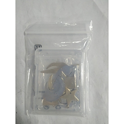 Golden & Stainless Steel Color 20 Pcs 10 Styles 201 Stainless Steel Links Connectors, Laser Cut, Golden & Stainless Steel Color, 2pcs/style