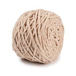 Сэнди Коричневый Мягкая полиэфирная пряжа для вязания крючком, толстая пряжа для шарфа, пакет, изготовление подушек, песчаный коричневый, 6 мм, о 100м / моток