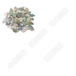 Mixed Color Leaf Porcelain Cabochons Mosaic Pieces, Mosaic Tiles for Arts DIY Crafts, Mixed Color, 25~41x15~25x4mm, 500g/box