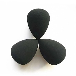 Black Painting Sponges, Painting Supplies, Egg-shaped, Black, 6x4cm