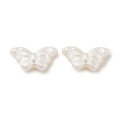 Ghost White ABS Imitation Pearl Beads, Butterfly, Ghost White, 8x15x4.5mm, Hole: 1.2mm