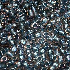 (272) Inside Color AB Crystal/Light Blue Lined Тохо 6/0 круглые бусины, японский бисер, (272) внутри кристалл цвета ab / голубая подкладка, 4 мм, отверстие : 1.5 мм, Около 840 шт / 50 г