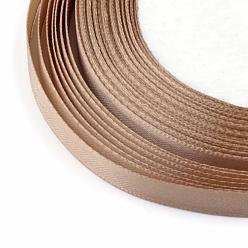 Peru Single Face Satin Ribbon, Polyester Ribbon, Peru, 1/4 inch(6mm), about 25yards/roll(22.86m/roll), 10rolls/group, 250yards/group(228.6m/group)