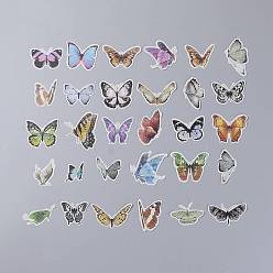 Butterfly Sealing Stickers, Label Paster Picture Stickers, for Scrapbooking, Kid DIY Arts Crafts, Album, Butterfly Pattern, 3.6x5.4cm, 60pcs/set