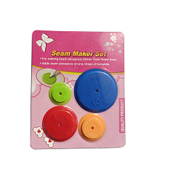 (52) Непрозрачная лаванда Набор маркеров для пластиковых швов, лоскутное копировальное колесо, круглое швейное колесо, инструмент для шитья поделок, круглые, разноцветные, 20~38 мм, 4 шт / комплект