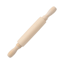 Antique White Wood Rolling Pin, Dough Roller Dough Roller for Baking Pastry Pizza Cookies, Kitchen Tool, Antique White, 200mm