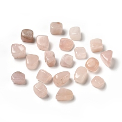 Rose Quartz Natural Rose Quartz Beads, No Hole, Nuggets, Tumbled Stone, Healing Stones for 7 Chakras Balancing, Crystal Therapy, Vase Filler Gems, 16~33x16~33x10~25mm