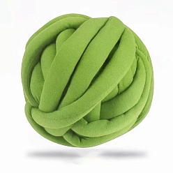 Yellow Green Cotton Yarn, Chunky Yarn for Hand Knitting Blanket, Super Soft Giant Yarn for Arm Knitting, Bulky Yarn, Yellow Green, 25mm, about 12.03 Yards(11m)/Skein