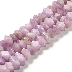 Kunzite Natural Kunzite Beads Strands, Faceted, Nuggets, 10~11x8~10x7~8mm, Hole: 1mm, about 22~23pcs/strand, 7.09~7.48''(18~19cm)
