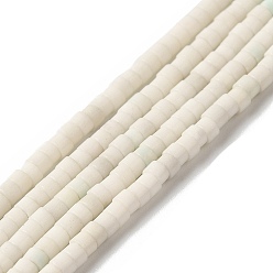 Белый Природный агат бисер нитей, диск, окрашенная и подогревом, Heishi бусы, белые, 2x1 мм, отверстие : 0.5 мм, около 270 шт / нитка, 15.24 дюйм (38.7 см)