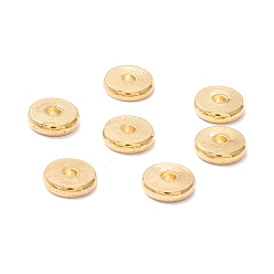 Real 18K Gold Plated 202 Stainless Steel Beads, Disc/Flat Round, Real 18K Gold Plated, 8x2mm, Hole: 2mm