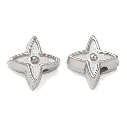 Stainless Steel Color 304 Stainless Steel Beads, Star, Stainless Steel Color, 5x5x3.5mm, Hole: 1.3mm