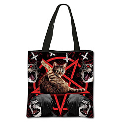 Cross Gothic Printed Polyester Shoulder Bags, Square, Cross, 71.5cm, Bag: 395x395cm