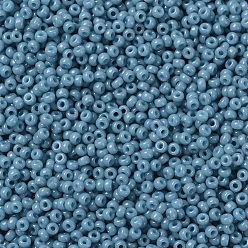 (RR4479) Duracoat Dyed Opaque Moody Blue MIYUKI Round Rocailles Beads, Japanese Seed Beads, (RR4479) Duracoat Dyed Opaque Moody Blue, 11/0, 2x1.3mm, Hole: 0.8mm, about 1100pcs/bottle, 10g/bottle