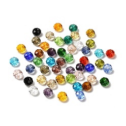 Mixed Color Glass Imitation Austrian Crystal Beads, Faceted, Rondelle, Mixed Color, 8x5~5.5mm, Hole: 1.2~1.5mm