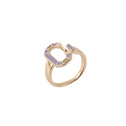 08 Gold Plated Devil Eye Ring for Women - Unique and Stylish Oil Drop Design