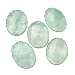 Fluorite Natural Green Fluorite Cabochons, Oval, 30x21.5~22x5~8.5mm