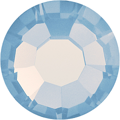 31110 Lt. Sapphire Opal Preciosa® maxima crystal без горячей фиксации плоские камни, чешский хрусталь, срыв твердой мозговой оболочки, круглый(438 11 615 шатон-роза), 31110 lt. сапфировый опал, ss 6 (1.9~2.1 мм)