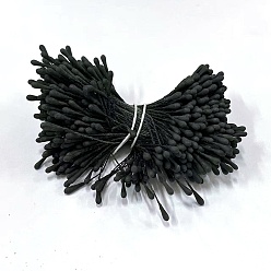 Черный Искусственная основа для цветка и цветок, для свадебного букета невесты, украшение дома, чёрные, 60x2 мм, 400 шт / комплект