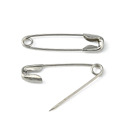 Platine Plaqué platine épingles de sûreté de fer, 20x5x1.5mm