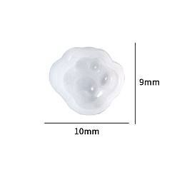 Footprint DIY Silicone Molds, Resin Casting Molds, For UV Resin, Epoxy Resin Jewelry Making, Footprint, 9x10x6mm