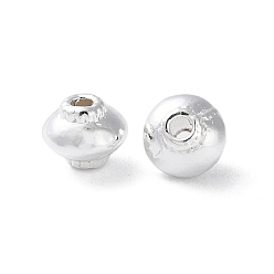 Серебро Бусины разделители из сплава , долговечный, фонарь форма, серебряные, 5x4.2 мм, отверстие : 1 мм