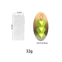 Другие Силиконовые формы для свечей, для свечных инструментов, геометрический рисунок, 4.2x9.1 см