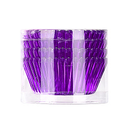 Dark Violet Cupcake Aluminum Foil Baking Cups, Greaseproof Muffin Liners Holders Baking Wrappers, Dark Violet, 65x30mm, about 100pcs/bag