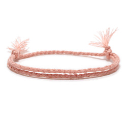 12# Bracelet tressé fait main coloré avec boucle de sécurité simple et à la mode