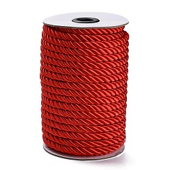 Roja Hilo de nylon, para decorar el hogar, tapicería, amarre de cortina, cordón de honor, rojo, 8 mm, 20 m / rollo