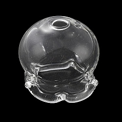 Прозрачный Конус из стеклянных бусин в виде медузы, для изготовления колокольчиков, прозрачные, 16x15x15.5 мм, отверстие : 2.3 мм
