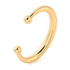 Золотой 304 из нержавеющей стали манжеты браслеты, открытые браслеты для женщин, золотые, внутренний диаметр: 2-1/2 дюйм (6.2 см), шириной 9~10 мм 