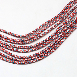 Red Polyester & Spandex Cord Ropes, 1 Inner Core, Red, 2mm, about 109.36 yards(100m)/bundle