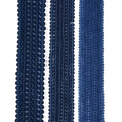 Морской Синий Прозрачные стеклянные бусины, граненые, матовые, рондель, Marine Blue, 4 мм, отверстие : 1 мм, около 105~110 шт / нитка, 38~39 см