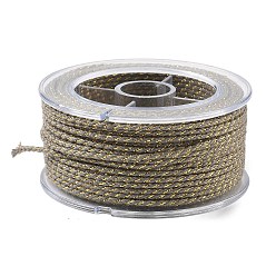 Серый 20м нейлоновый витой круглый шнур, для изготовления лямок для сумок, серые, 2 мм, около 21.87 ярдов (20 м) / рулон