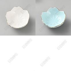 (52) Непрозрачная лаванда 2шт 2цвета фарфоровый держатель для кистей, китайские подставки для кистей подставки для кистей, цветок, разноцветные, 70.5~71.5x31 мм, внутренний диаметр: 66.5 мм, 1 шт / цвет