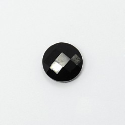 Black Golden Tone Brass Glass Teardrop Links connectors, Black, 21x11x5mm, Hole: 2mm