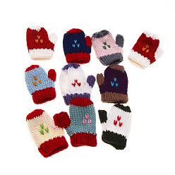 love mixed color Dollhouse Dollhouse Mini Knitted Gloves Pocket Model Miniature Scene Accessories Home Decor Ornaments